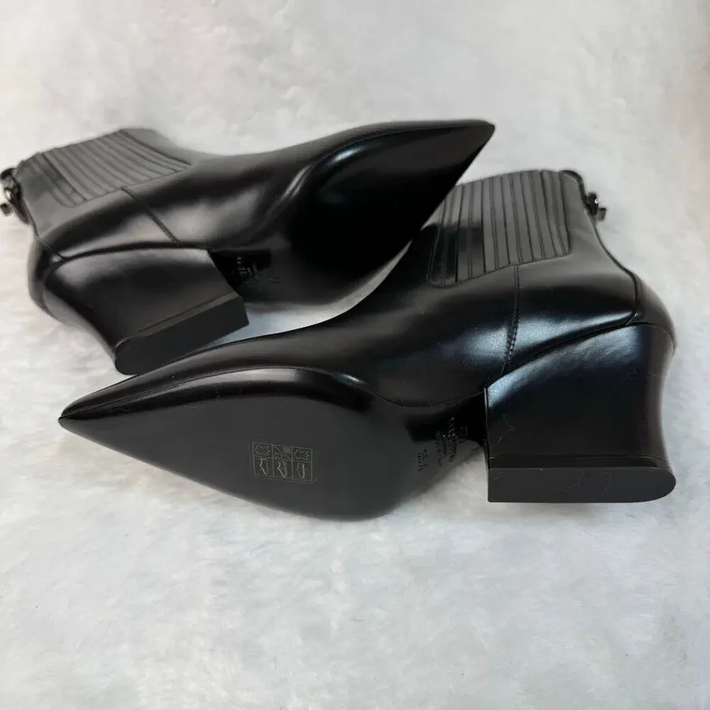 Valentino Garavani VLogo 75MM Lockette Beatle in Brushed Calfskin Boots